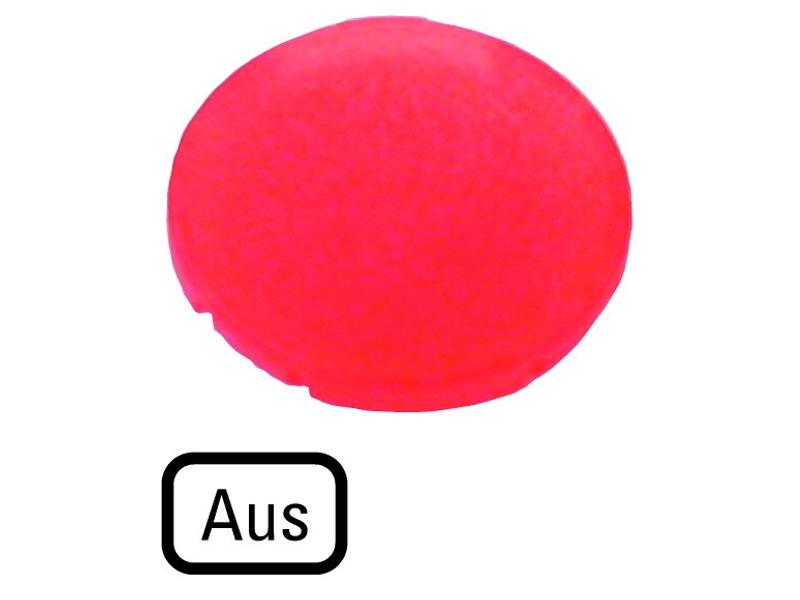 Soczewka przycisku płaska czerwona wyłączona M22-XDL-R-D5 218319 EATON-0