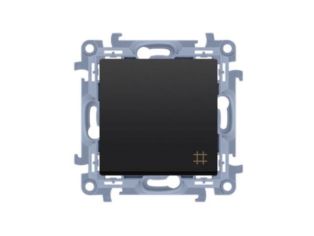 SIMON 10 Wyłącznik krzyżowy (moduł) 10AX 250V zaciski śrubowe czarny mat CW7.01/49 KONTAKT SIMON