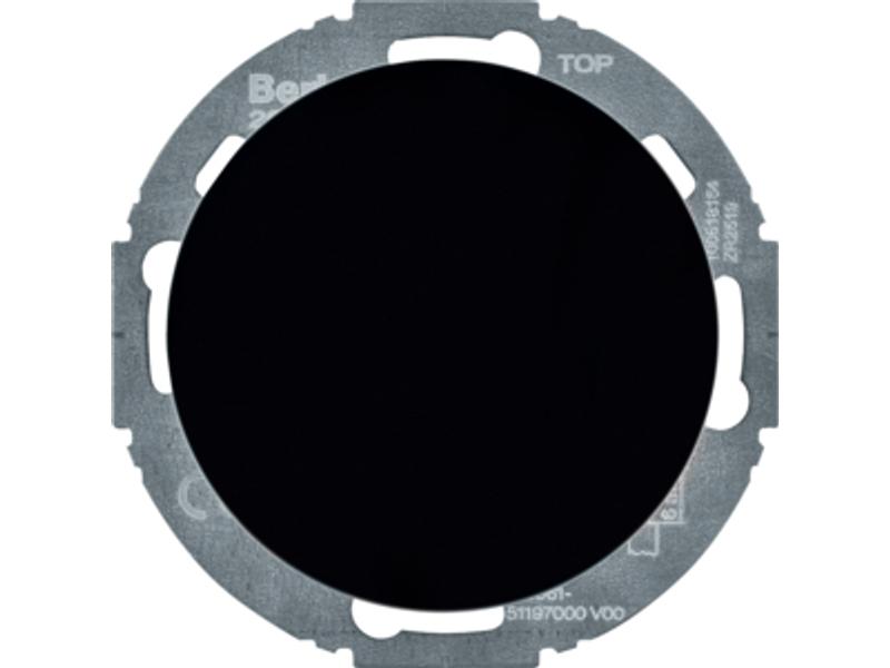 BERKER R.classic Rozszerzenie ściemniacza obrotowego komfort z płytką czołową czarny 29452045 HAGER