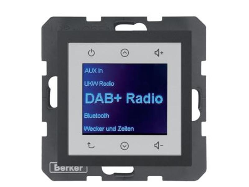 B.x Radio Touch DAB+ Bluetooth antracyt mat 30841606 HAGER