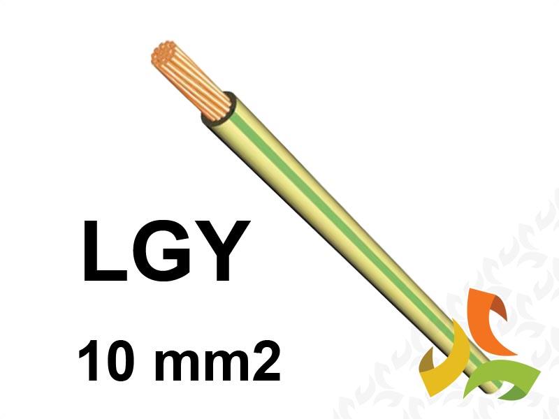 Przewód LGY 10 mm2 żółto-zielony (450/750V) jednożyłowy linka (krążki 100m) 5907702814148 ELEKTROKABEL-0
