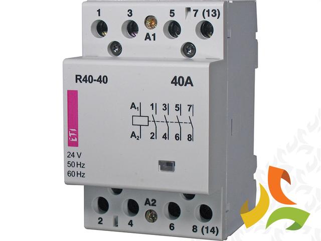 Stycznik modułowy 230V AC 4NO 40A R40-40 230V AC 002463410 ETI