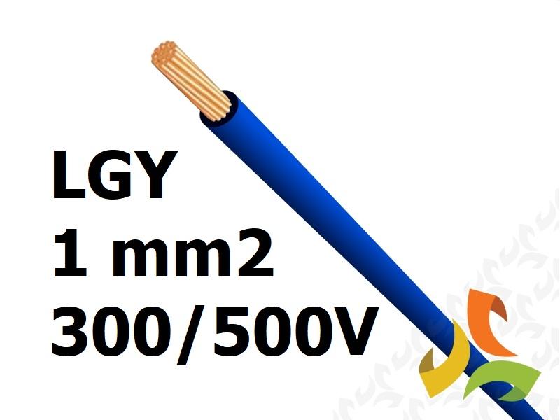 Przewód LGY 1,0 mm2 c.niebieski (300/500V) jednożyłowy linka (karton 2000m) 4510143K LAPP KABEL