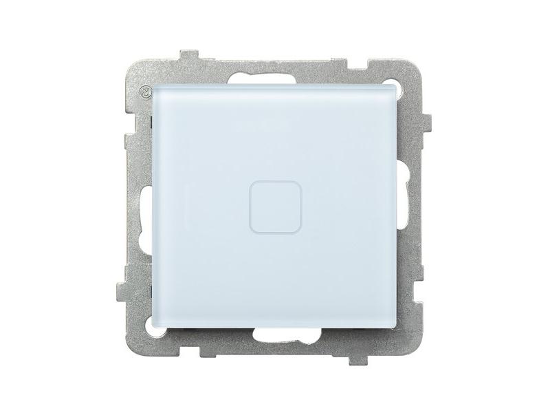 SONATA TOUCH Wyłącznik schodowy krzyżowy dotykowy podświetlany białe szkło zaciski śrubowe ŁPD-25RS/m/31 OSPEL