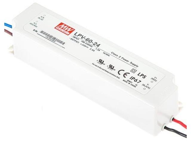 Zasilacz LED 24V 60W 2,5A LPV-60-24 wodoodporny IP67 140438 LEDIN
