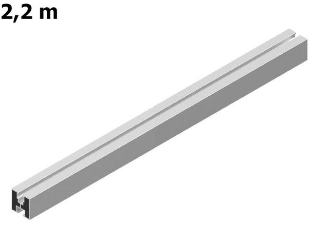 KHE Profil aluminiowy 40x40 2,2m wys. 40mm dł. 2200mm gr. blachy 1,5mm 1024468