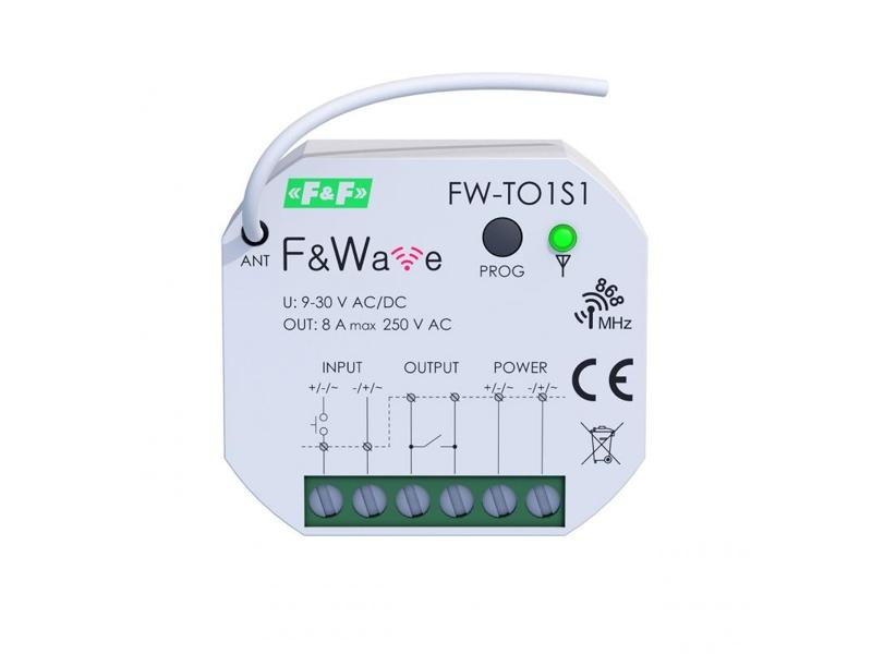 Radiowy jednokanałowy sterownik do bram i furtek FW-TO1S1 F&F FILIPOWSKI