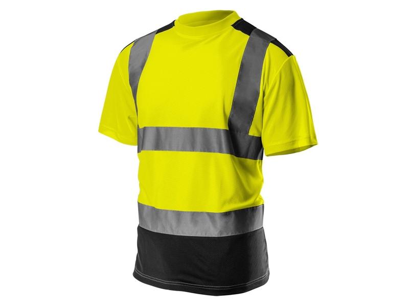 T-shirt ostrzegawczy żółty ciemny dół rozmiar M 81-730-M NEO TOOLS