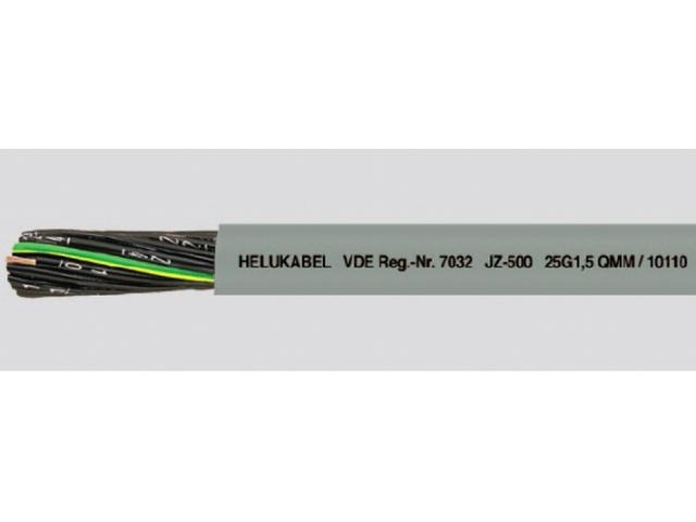 Przewód sterowniczy OZ-500 4x1,0 mm2 (300/500V) żyły czarne numerowane (bębnowy) 10064 HELUKABEL
