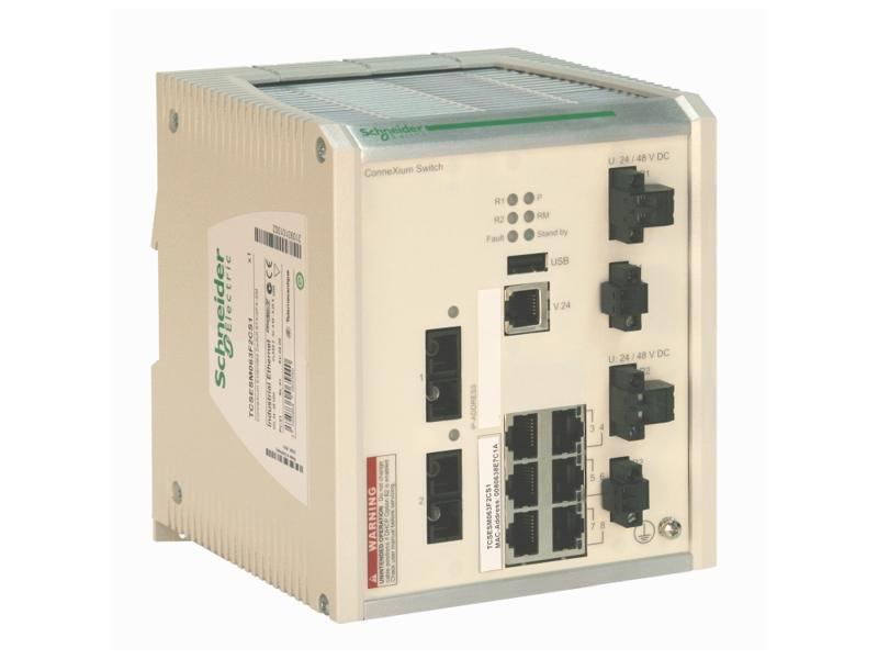 CONNEXIUM EXTENDED SWITCH 6TX / 2FX-SM TCSESM063F2CS1 SCHNEIDER ELECTRIC-0