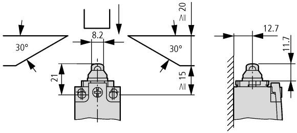Wyłącznik krańcowy popychacz kopułkowy 1R 1Z wolnoprzełączający LS Titan LS-11 266109 EATON-4