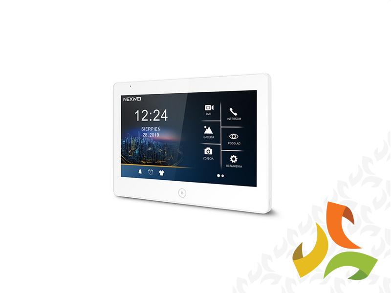 Moduł wewnętrzny Nexwei VI10S-W monitor ekran dotykowy 10" 1080p AHD microSD DVR NEXWEI/KENWEI biały NW-VI10S-W ELFON-2