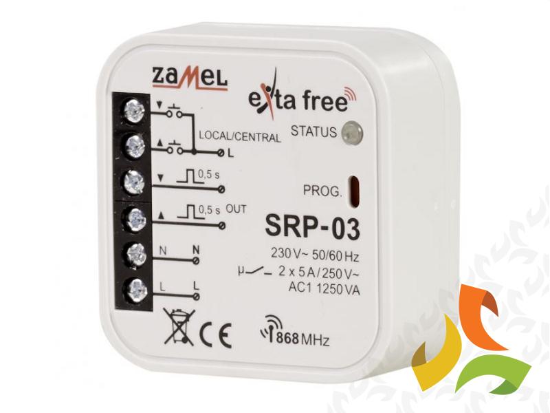 Sterownik rolet dopuszkowy centralny TYP: SRP-03 EXTA FREE ZAMEL-1