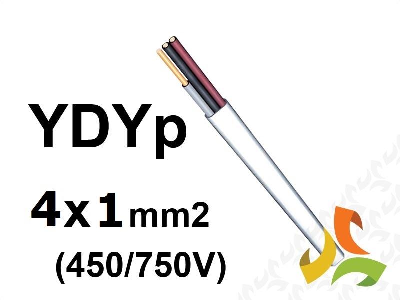 Przewód YDYpżo 4x1,0 mm2 (450/750V) instalacyjny płaski (krążki 100m) 5901854413020 ELPAR-1