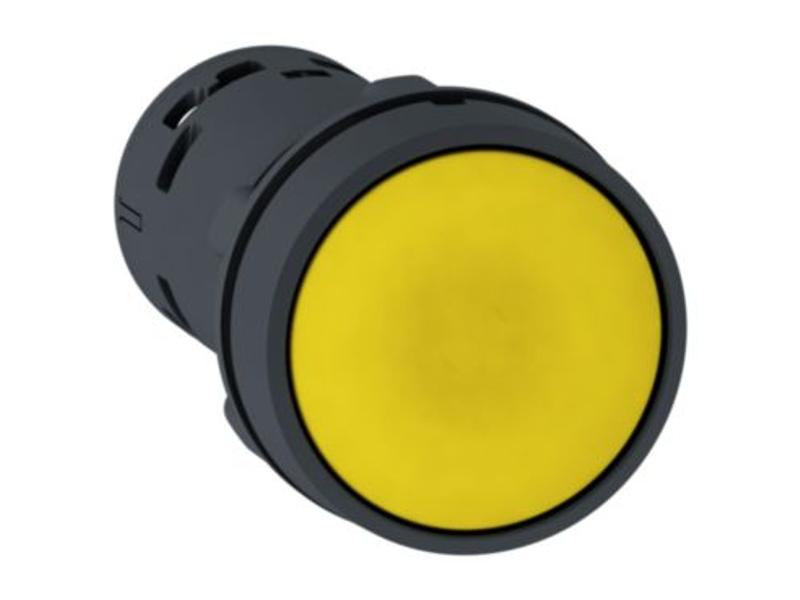 Harmony XB7 Przycisk płaski żółty z samoczynnym powrotem bez oznaczenia XB7NA81 SCHNEIDER ELECTRIC-0