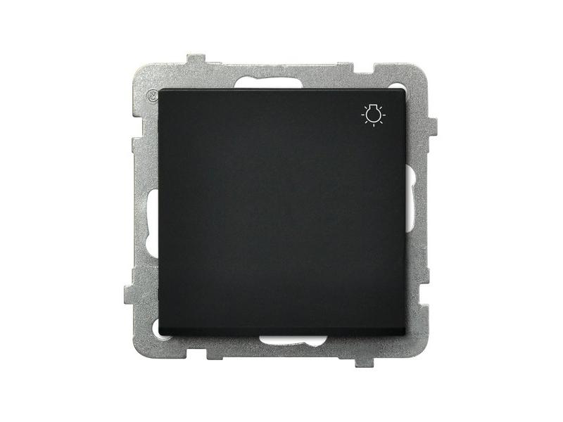 SONATA Wyłącznik zwierny przycisk "światło" czarny metalik ŁP-5R/m/33 OSPEL