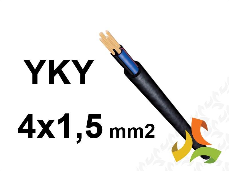 Kabel YKY 4x1,5 mm2 RE HD (0,6/1kV) ziemny miedziany NYY-O (bębnowy) G-003092 TELEFONIKA-0