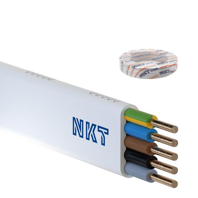 Przewód YDYp 5x4 mm2 (450/750V) instalacyjny płaski (krążki 100m) 172153020C0100 NKT