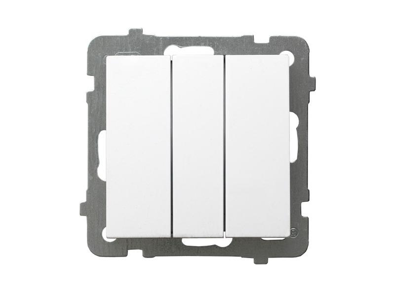AS ANTYBAKTERYJNY Wyłącznik potrójny zwierny przycisk produkt zawiera szkło fosforanowo-srebrowe ŁP-24GA/m/00 OSPEL