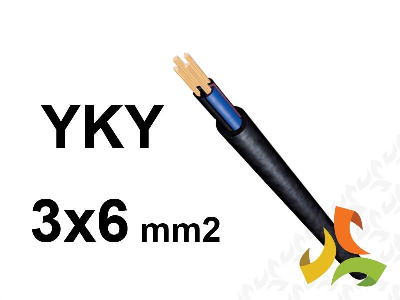 Kabel YKY 3x6 mm2 RE (0,6/1kV) ziemny miedziany NYY-O (bębnowy) G-103091 TELEFONIKA-1