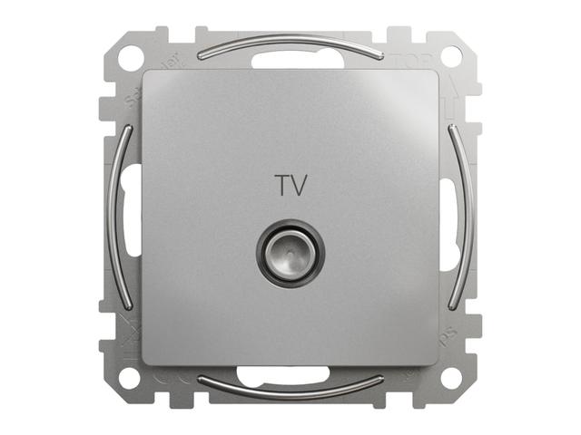 SEDNA DESIGN & ELEMENTS Gniazdo antenowe TV końcowe (4dB) srebrne aluminium SDD113471 SCHNEIDER ELECTRIC