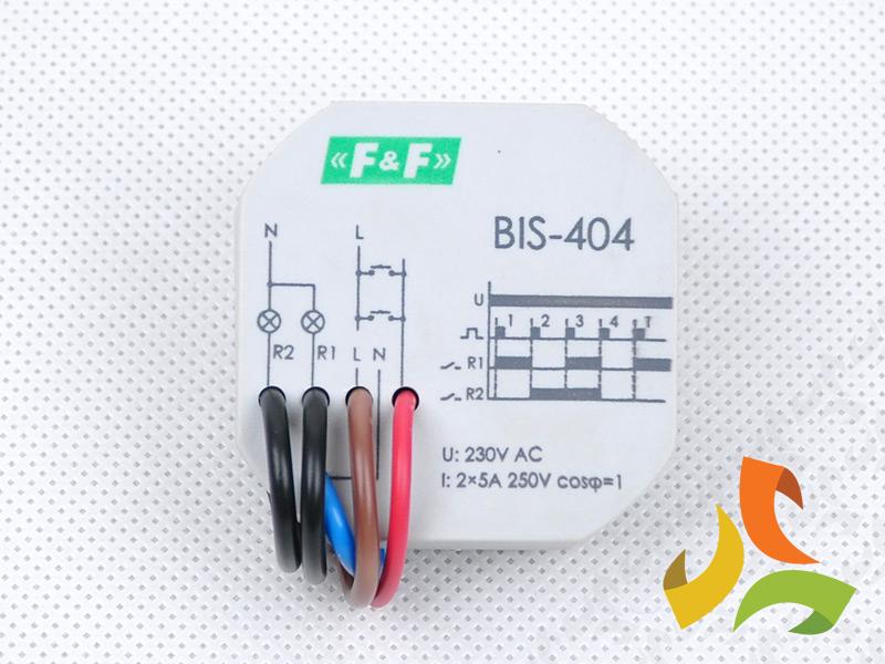 Przekaźnik bistabilny sekwencyjny (świecznikowy) do puszki BIS-404 F&F FILIPOWSKI-4