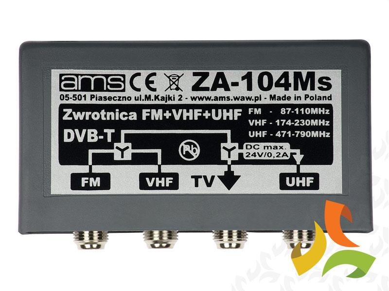 Zwrotnica antenowa, sumator ZA 4Ms FM/6-12/21, DIPOL