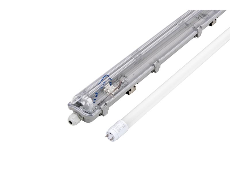 Zestaw oprawa hermetyczna 60 cm + 1x świetlówka LED T8 9W 900lm 4000K 60 cm 203860/kpl/1 LED LINE-0