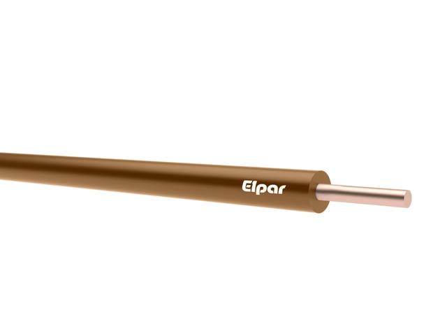 Przewód DY 10 mm2 brązowy (450/750V) jednożyłowy drut (krążki 100m) 5901854406817 ELPAR