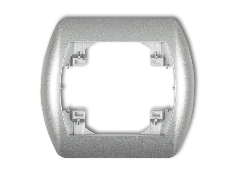 TREND Ramka pozioma 1 pojedyncza srebrny metalik 7RH-1 KARLIK-0