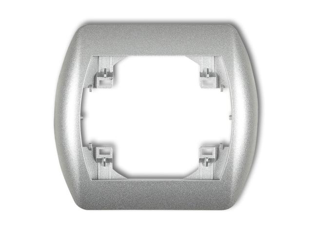 TREND Ramka pozioma 1 pojedyncza srebrny metalik 7RH-1 KARLIK