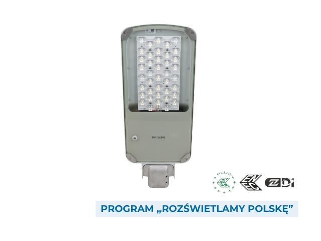 Oprawa lampa uliczna LED 48W 4000K 158lm/W IP66 latarnia Aluroad gen2 Medium BGP026 LED89/740 II DM GR SRT 48/60A PHILIPS