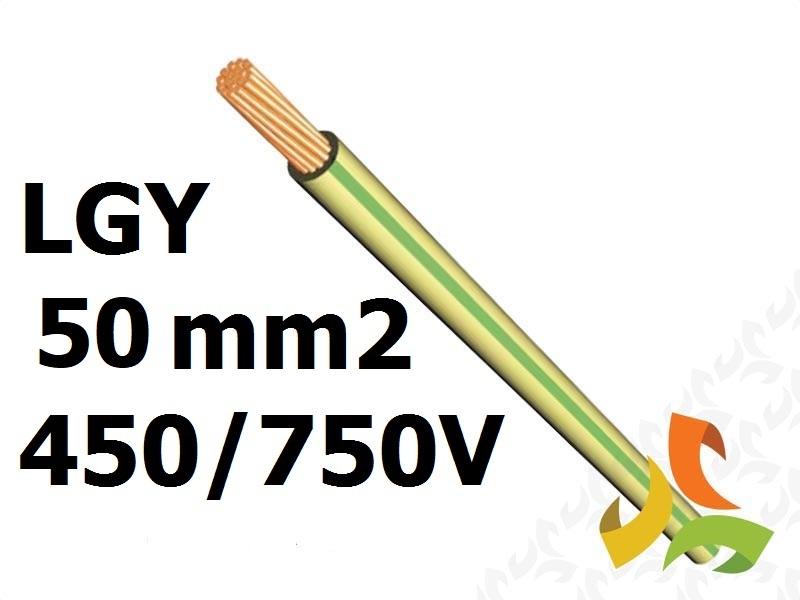 Przewód LGY 50 mm2 zielono-żółty (450/750V) jednożyłowy linka H07V-K (bębnowy) 26890 HELUKABEL-0