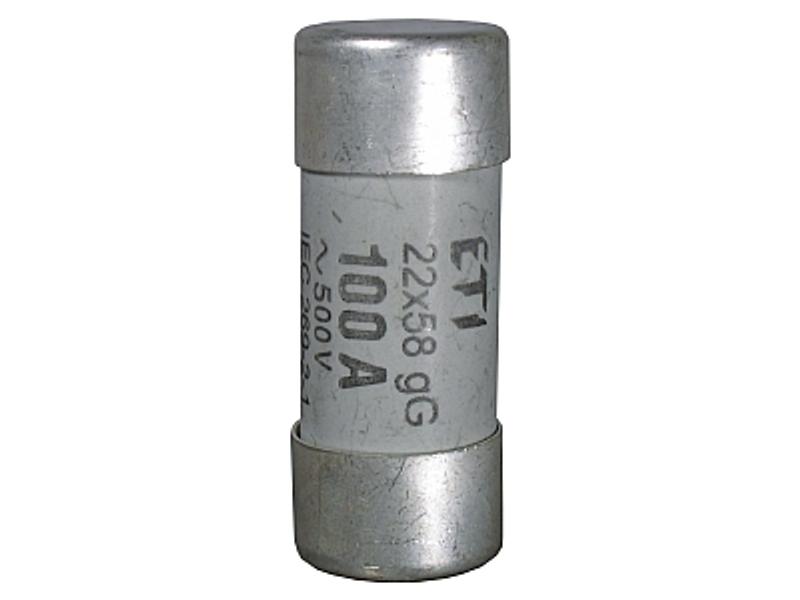 Bezpiecznik, wkładka topikowa cylindryczna CH22x58 gG 50A 002640019 ETI-1