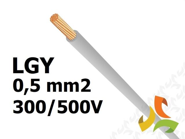 Przewód LGY 0,5 mm2 szary (300/500V) jednożyłowy linka (krążki 100m) 29087 HELUKABEL