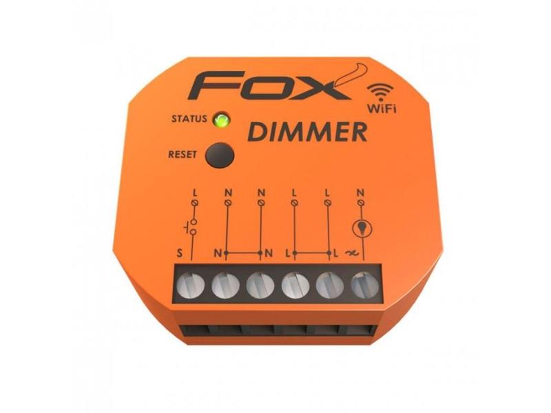 FOX Ściemniacz Wi-Fi do LED i oświetlenia zwykłego 230 V DIMMER do 150W WI-DIM1S1-P F&F FILIPOWSKI-1