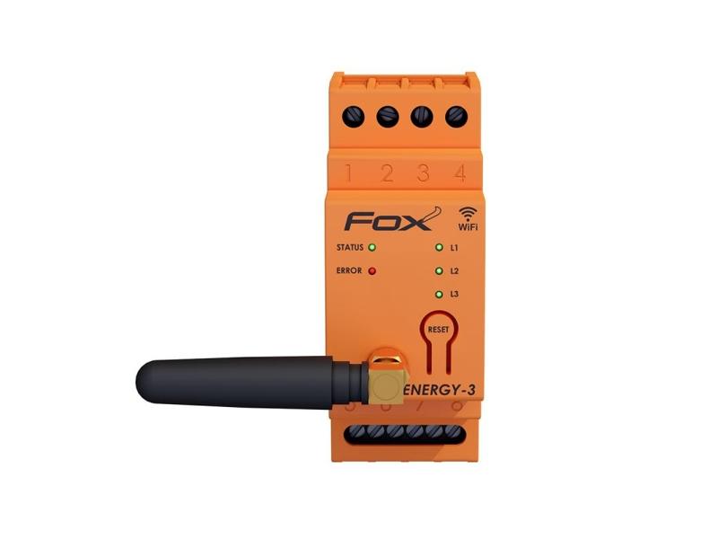 Monitor zużycia energii 3-fazowy 40A WI-FI 3F+N FOX ENERGY 3 WI-MEF-3-40 F&F FILIPOWSKI-0
