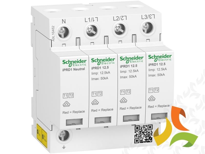 Ogranicznik przepięć Typ 1+2 (B+C) 3P+N 12,5kA 1,5kV iPRD1-12.5r-T12-3N A9L16482 SCHNEIDER ELECTRIC-1
