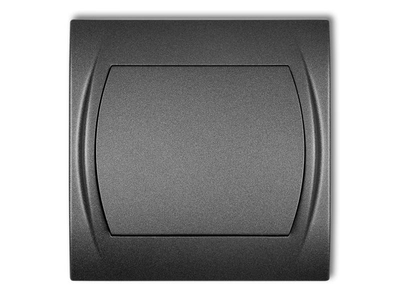 LOGO Wyłącznik zwierny przycisk (jeden klawisz bez piktogramu) grafitowy 11LWP-4.1 KARLIK-0