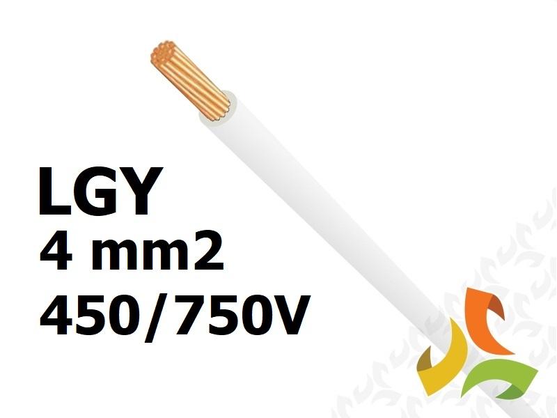 Przewód LGY 4,0 mm2 biały (450/750V) jednożyłowy linka H07V-K (krążki 100m) 29166 HELUKABEL-0