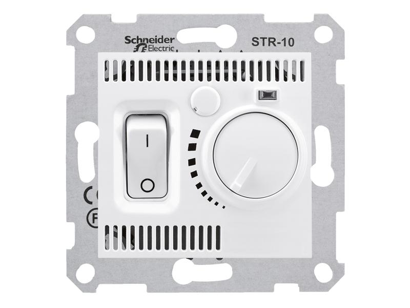 SEDNA Regulator temperatury termostat z włącznikiem biały SDN6000121 SCHNEIDER ELECTRIC-0