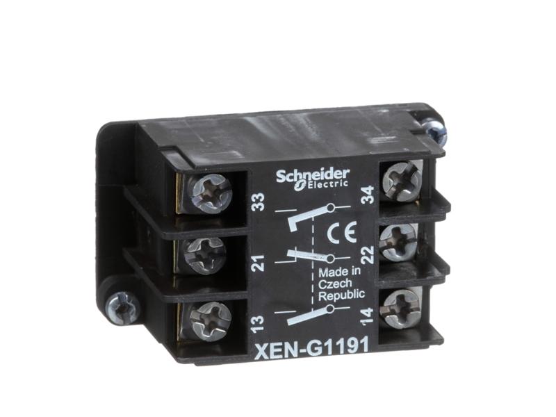 Blok styków samopowrót 1NC+2NO zaciski śrubowe XENG1191 SCHNEIDER ELECTRIC