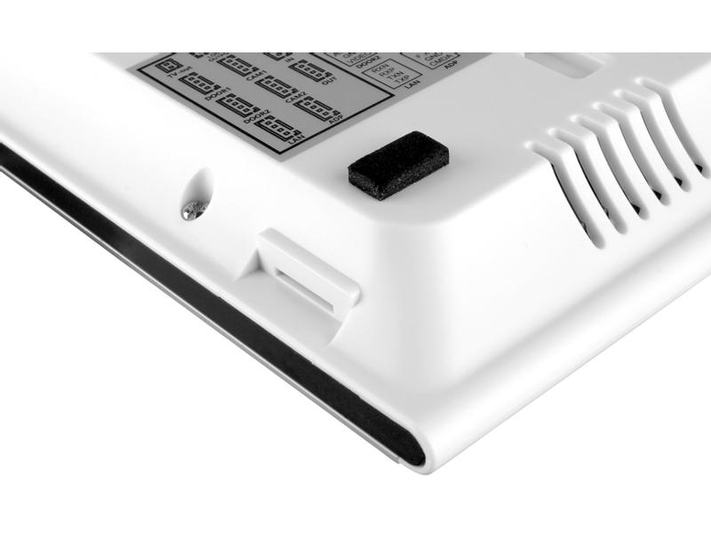 Wideodomofon "EURA" VDP-97C5 biały dotykowy LCD 7'' AHD WiFi pamięć obrazów SD 128GB rozbudowa do 6 monitorów 2 stacji bramowych i 2 kamer CCTV obsługa 2 wejść kamera 960p. czytnik RFID szyfrator C51A195 EURA-TECH-6