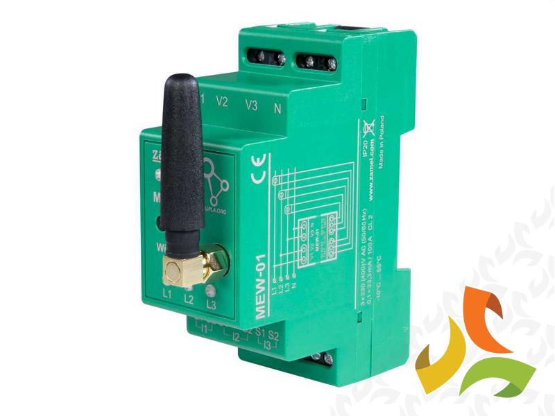 Monitor energii elektrycznej WI-FI 3F+N licznik dwukierunkowy do fotowoltaiki PV TYP: MEW-01 SUPLA ZAMEL-0