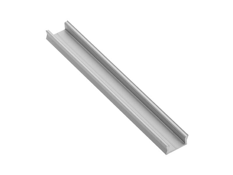 Profil aluminiowy do taśm LED 3000 mm prosty nawierzchniowy srebrny GLAX PA-GLAXMNK3M-AL GTV