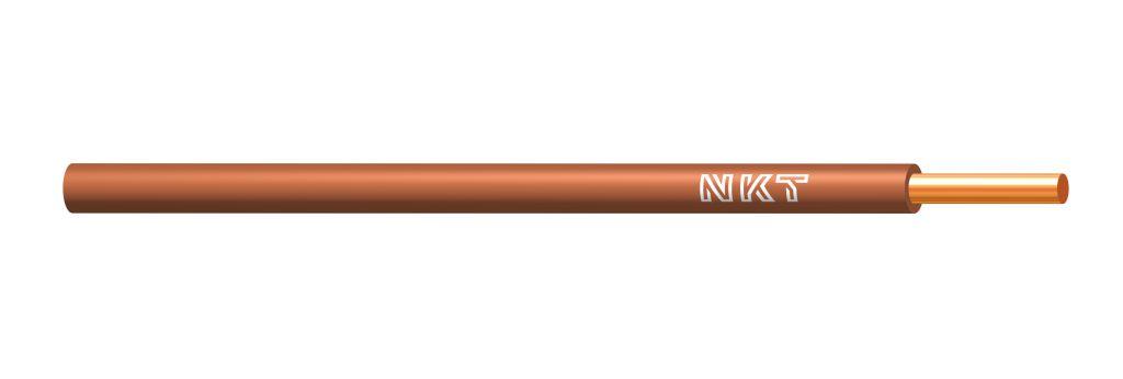 Przewód DY 6,0 mm2 brązowy (450/750V) jednożyłowy drut (krążki 100m) 172105011C0100 NKT-0