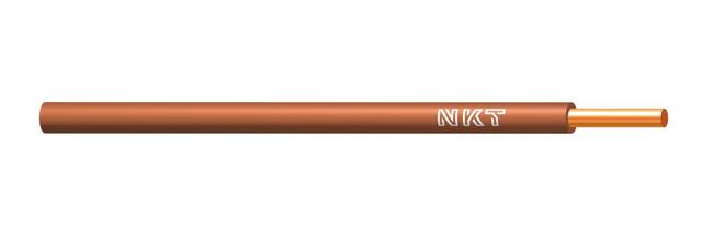 Przewód DY 6,0 mm2 brązowy (450/750V) jednożyłowy drut (krążki 100m) 172105011C0100 NKT