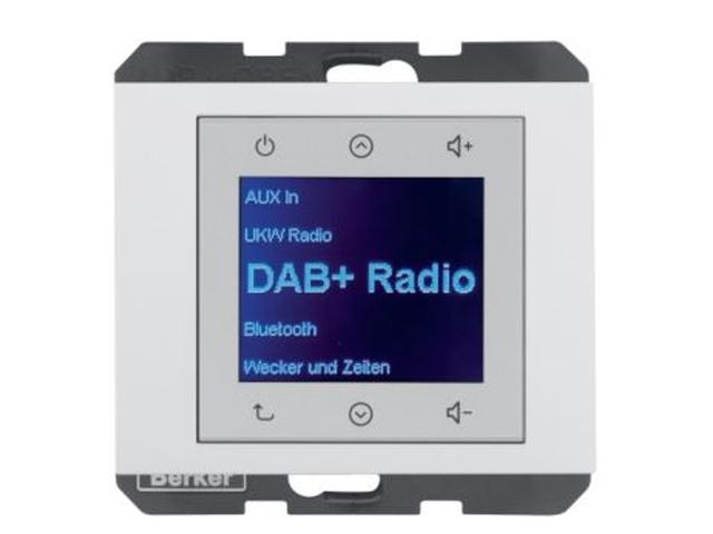 K.1 Radio Touch DAB+ Bluetooth biały połysk 30847009 HAGER