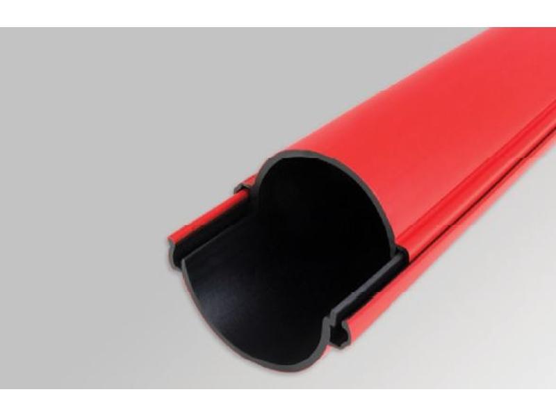 Rura osłonowa czerwona ROS-D 160 3m sztywna dzielona 11065 TT-PLAST-0