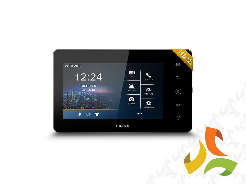 Moduł wewnętrzny Nexwei VI9S-B monitor ekran dotykowy 7" LCD IPS 1080p AHD microSD NEXWEI/KENWEI czarny NW-VI9S-B ELFON-2